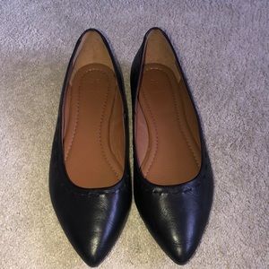 Frye Black Leather Flats